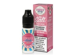 Liquid Dinner Lady Salt 20mg - Strawberry Macaroon